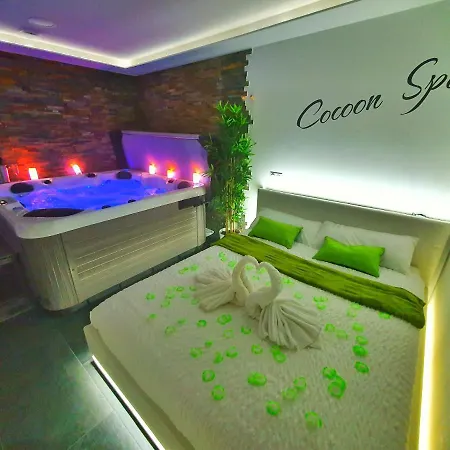 Cocoon Spa-4 Pers-jacuzzi-parking-jardin-clim-colmar