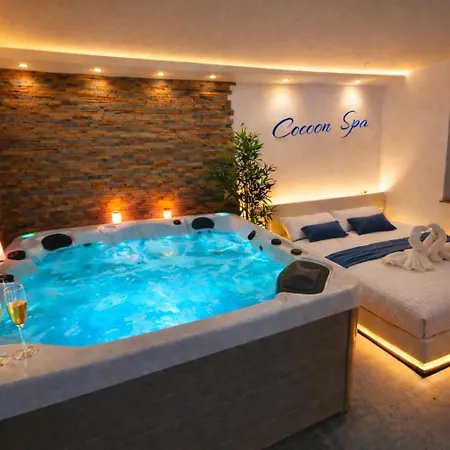Cocoon Spa-4 Pers-jacuzzi-parking-jardin-clim-colmar Apartament