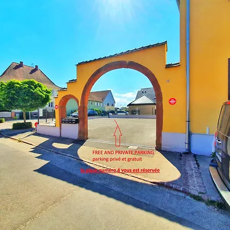 아파트 Cocoon Spa-4 Pers-jacuzzi-parking-jardin-clim-colmar Holtzwihr